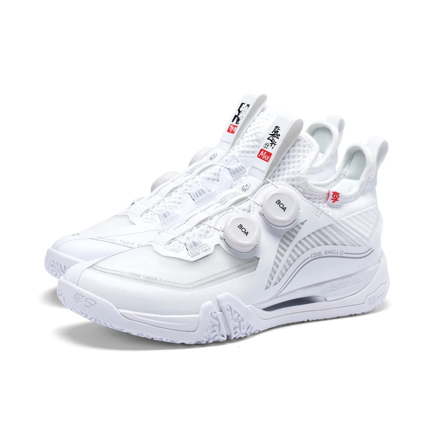SCARPA DA BADMINTON UNISEX SAGA 2 BOA MAX – BIANCO – AYAT001-1