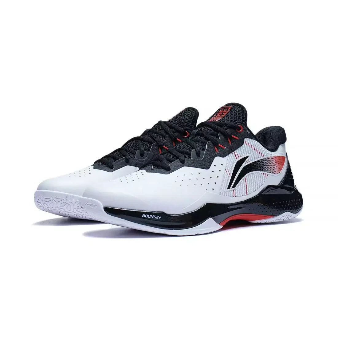 SCARPA DA BADMINTON UNISEX "DONNER" BIANCO/NERO - AYAS018-2