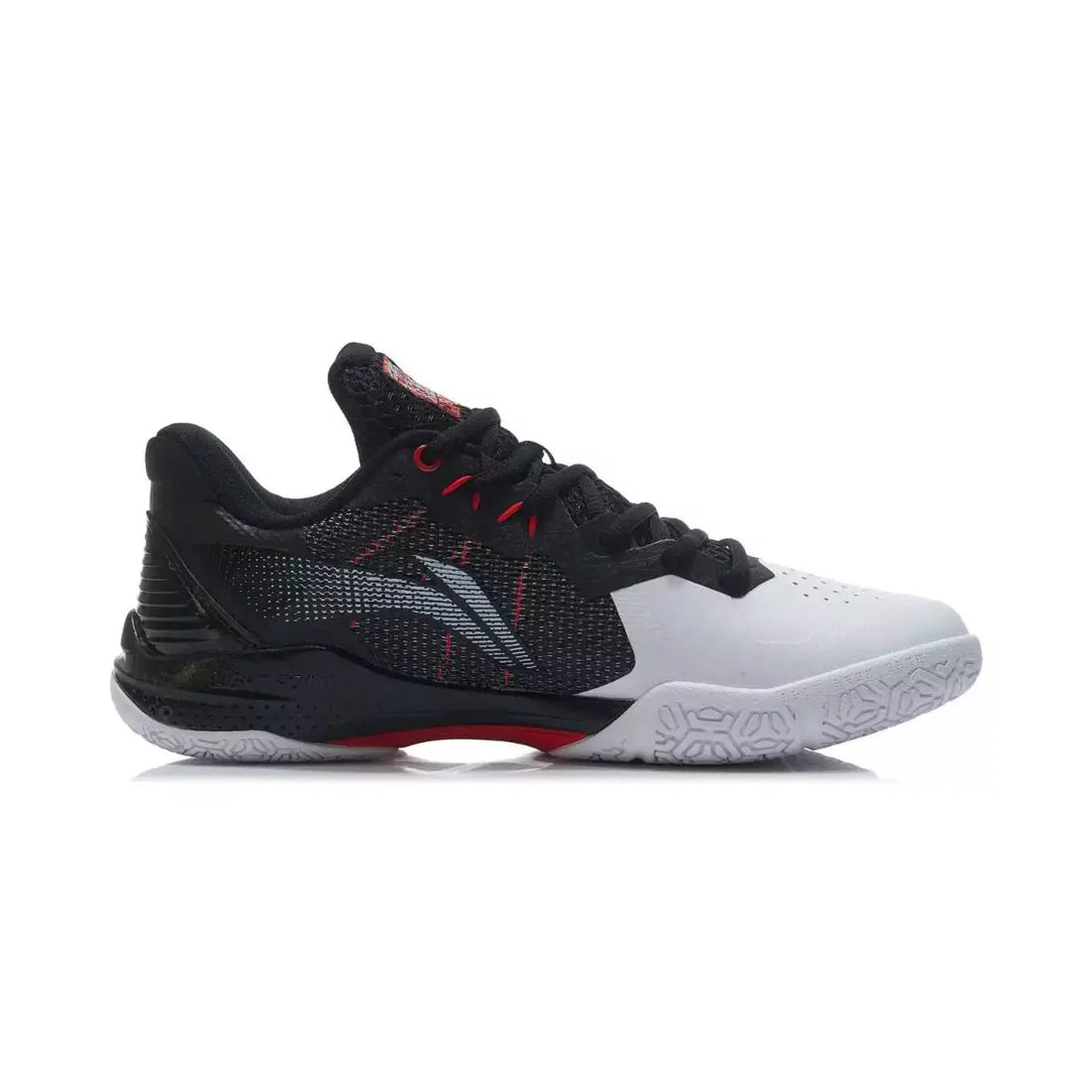 SCARPA DA BADMINTON UNISEX "DONNER" BIANCO/NERO - AYAS018-2