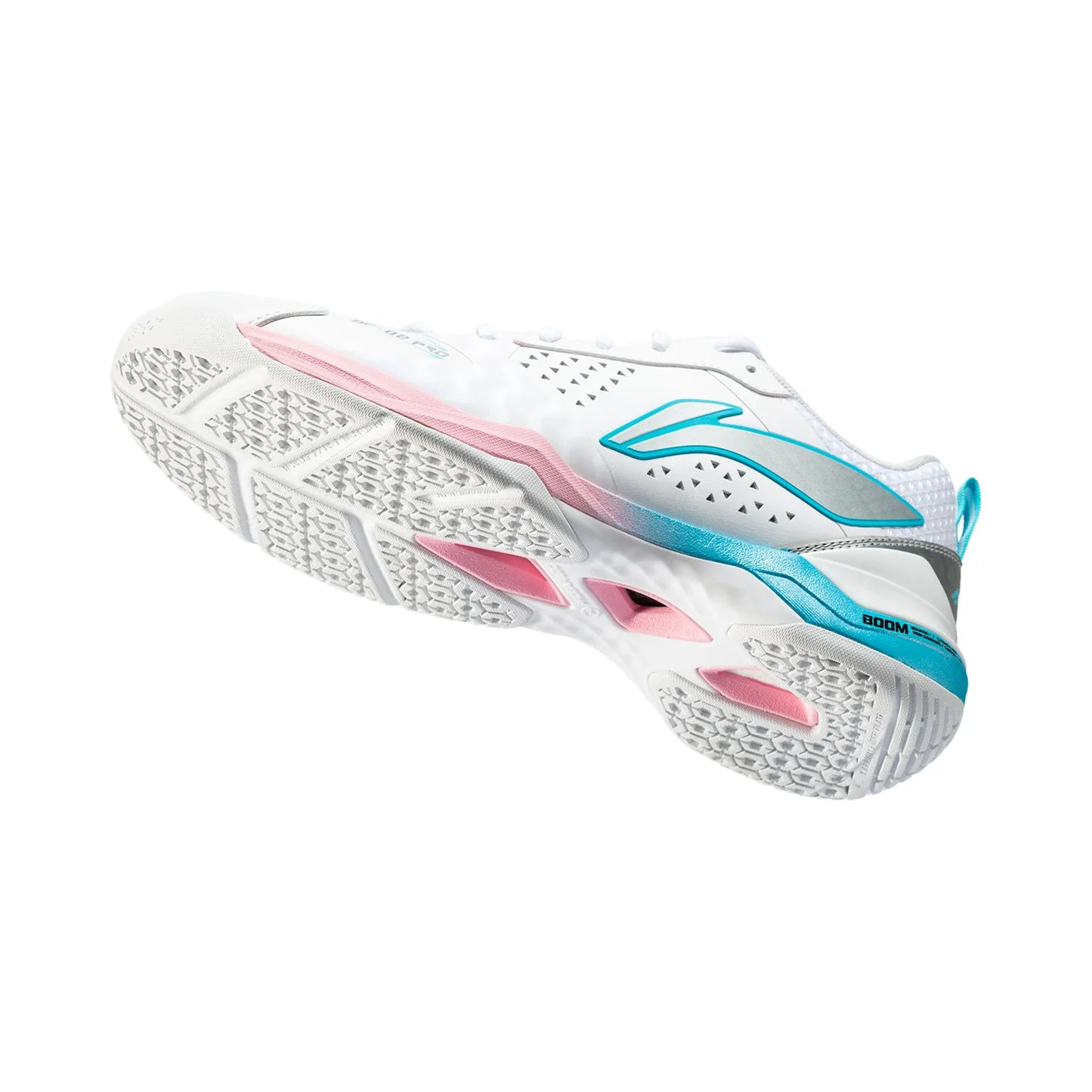 SCARPA DA BADMINTON UNISEX “BLADE II PRO” BIANCO/ROSA/AZZURRO CHIARO – AYZV001-2
