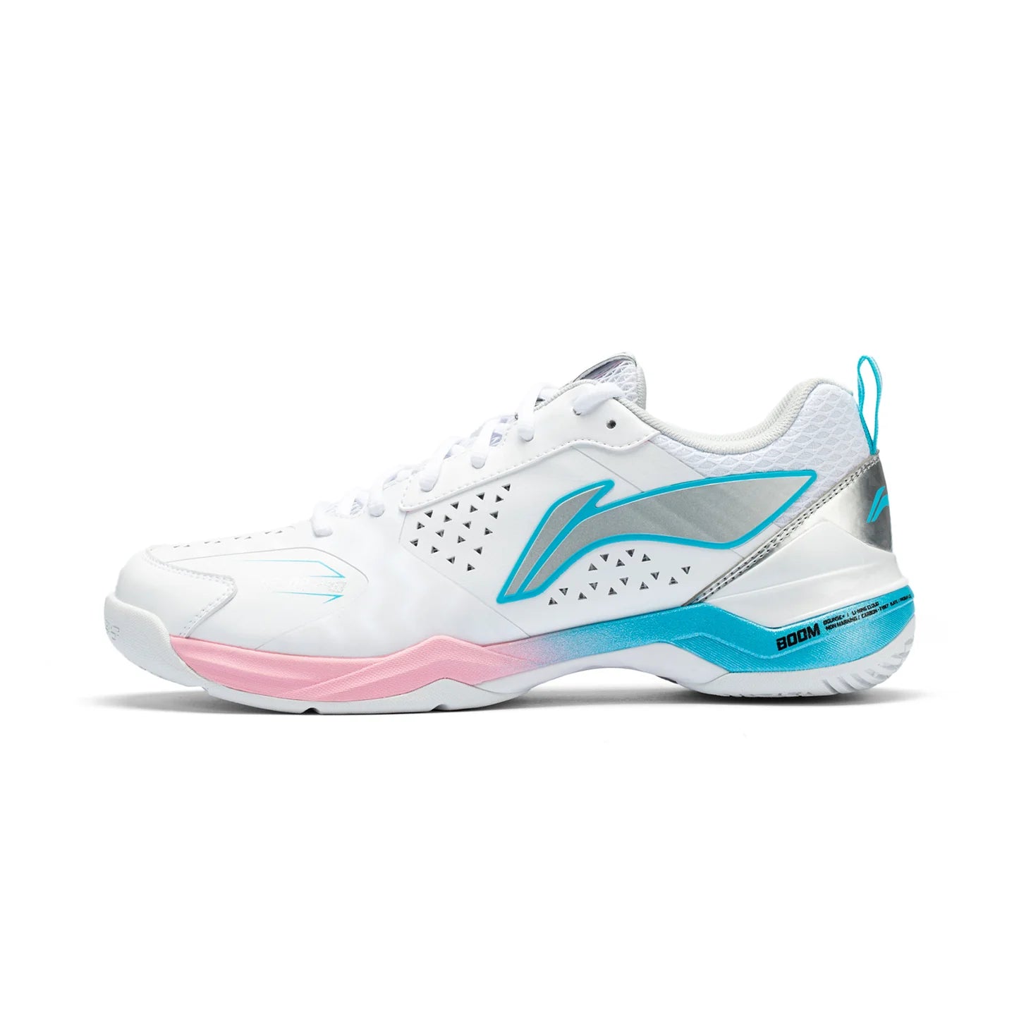 SCARPA DA BADMINTON UNISEX “BLADE II PRO” BIANCO/ROSA/AZZURRO CHIARO – AYZV001-2