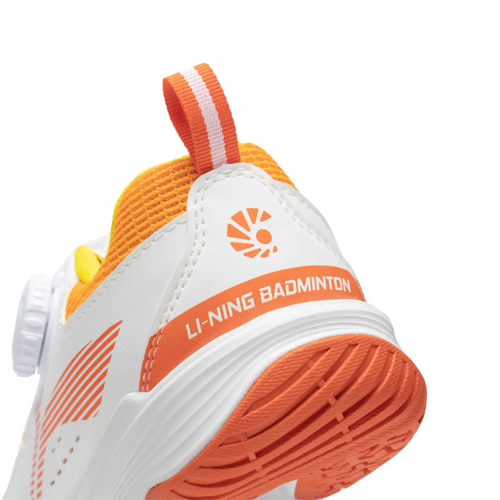 SCARPA DA BADMINTON JUNIOR “ALMIGHTY KING” BIANCO/ARANCIONE – AYTT040-2