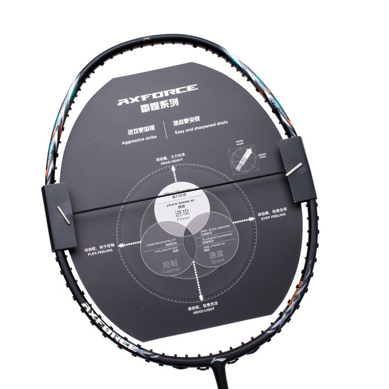 Racchetta AXFORCE 70 5U Black/Silver – Non Incordata AYPT049-1/AYPT277-5