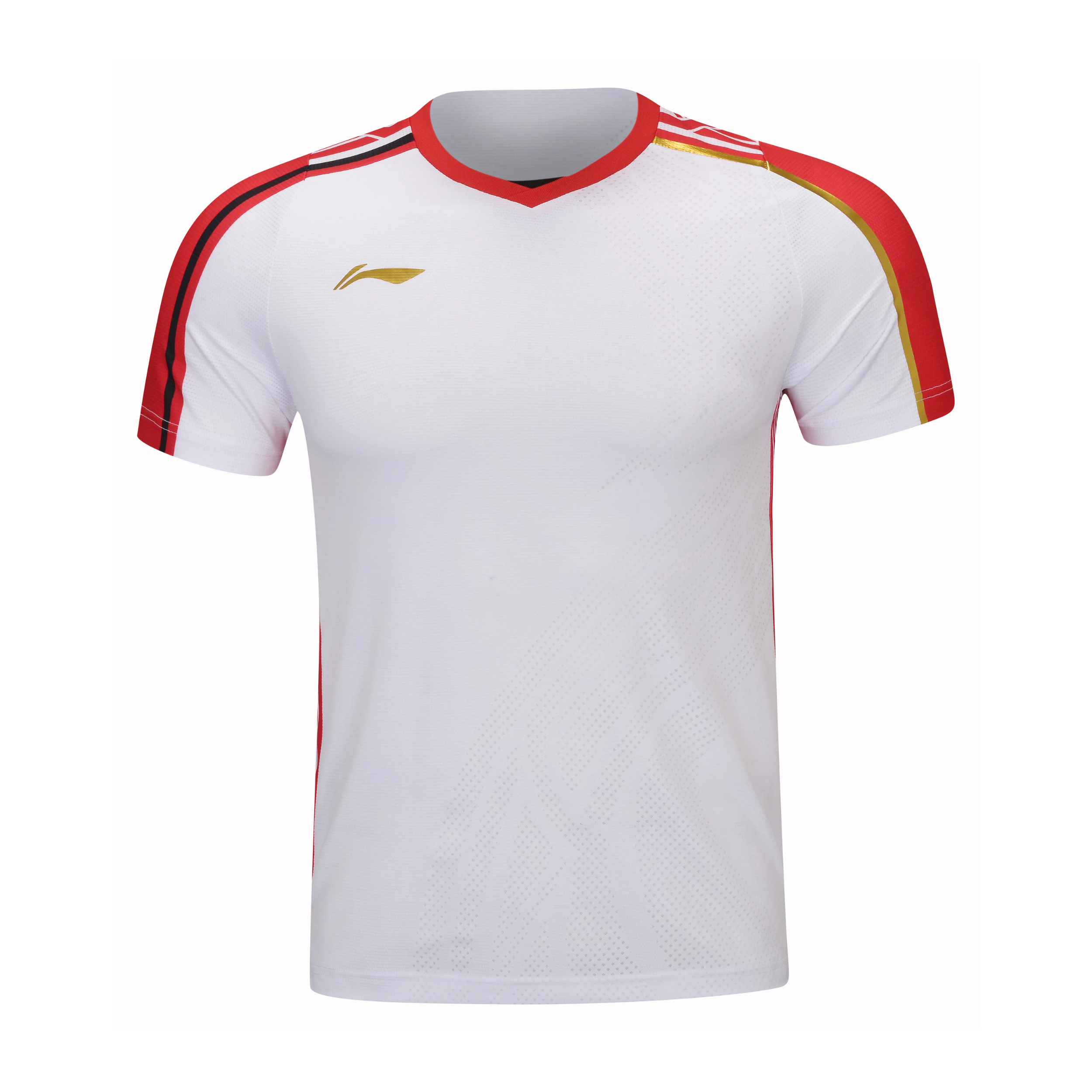 MAGLIA SPORTIVA UOMO “INTERNATIONAL STARS” BIANCO/ROSSO - AAYT073-1