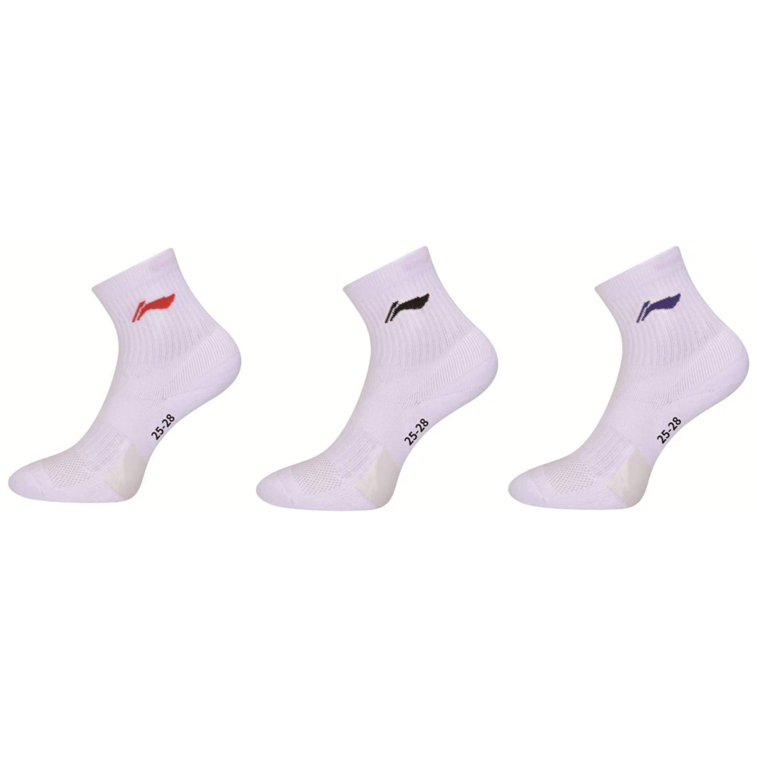 CALZE SPORTIVE CONFEZIONE DA TRE BIANCHE (3-PACK) - AWTS003-2 25-28 CM (L)