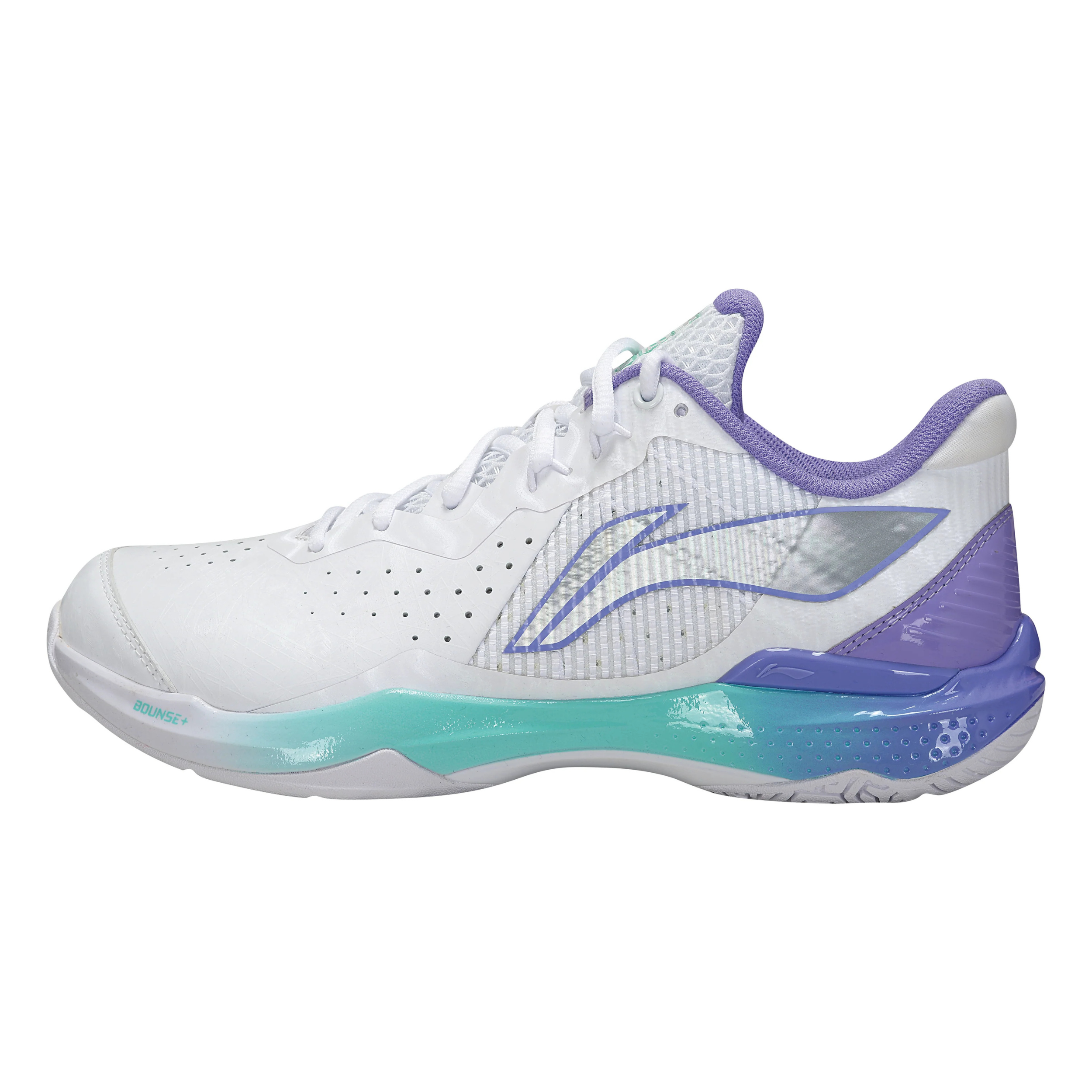 SCARPA DA BADMINTON UNISEX DONNER 2 – BIANCO/VIOLA – AYZU015-1