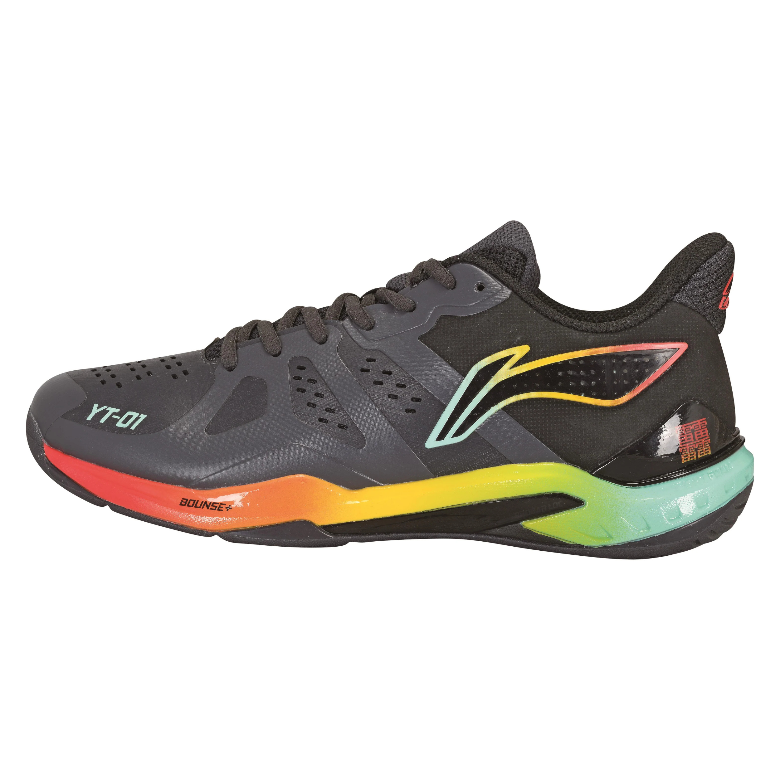 UNISEX SCARPA DA BADMINTON "WOLKE" – NERO/VARI COLORI – AYAS028-5