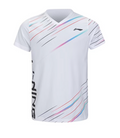 MAGLIETTA SPORTIVA PER BAMBINI “STRIPES” BIANCA - AAYV090-2