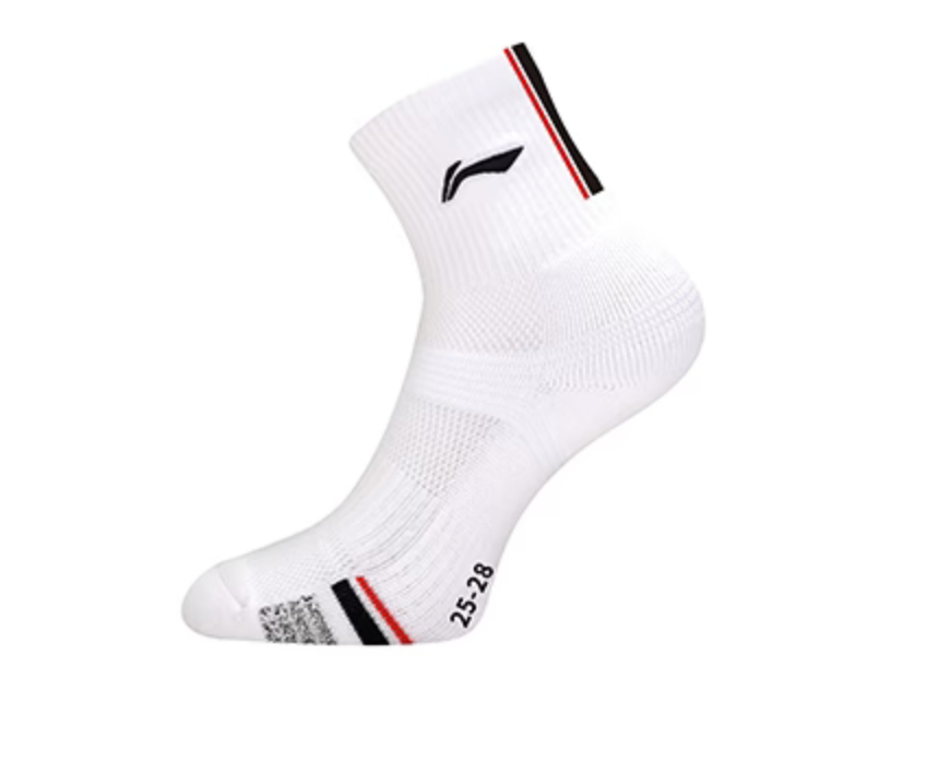 CALZE “TIMELESS” BIANCO/NERO/ROSSO - AWSU071-1 25-28 CM (L)
