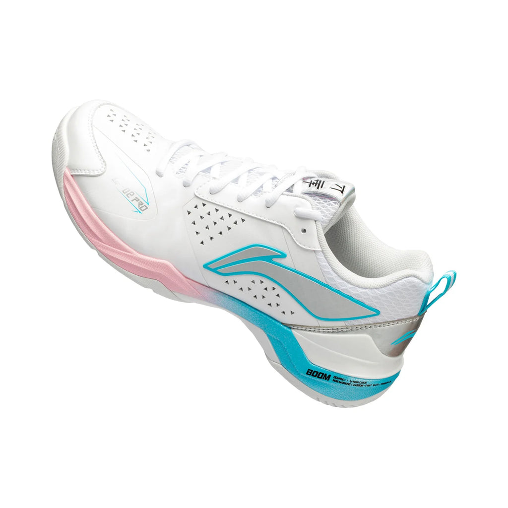 SCARPA DA BADMINTON UNISEX “BLADE II PRO” BIANCO/ROSA/AZZURRO CHIARO – AYZV001-2