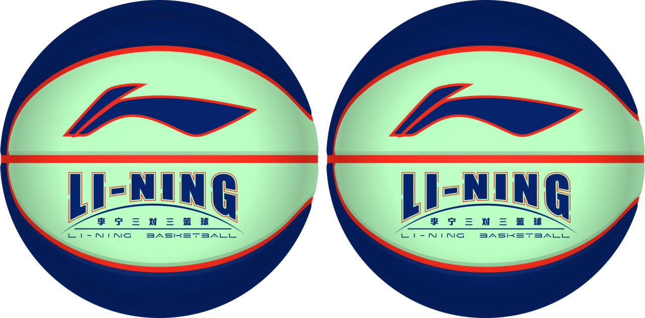 Pallone da basket ''LI-NING 3V3'' blu/turchese