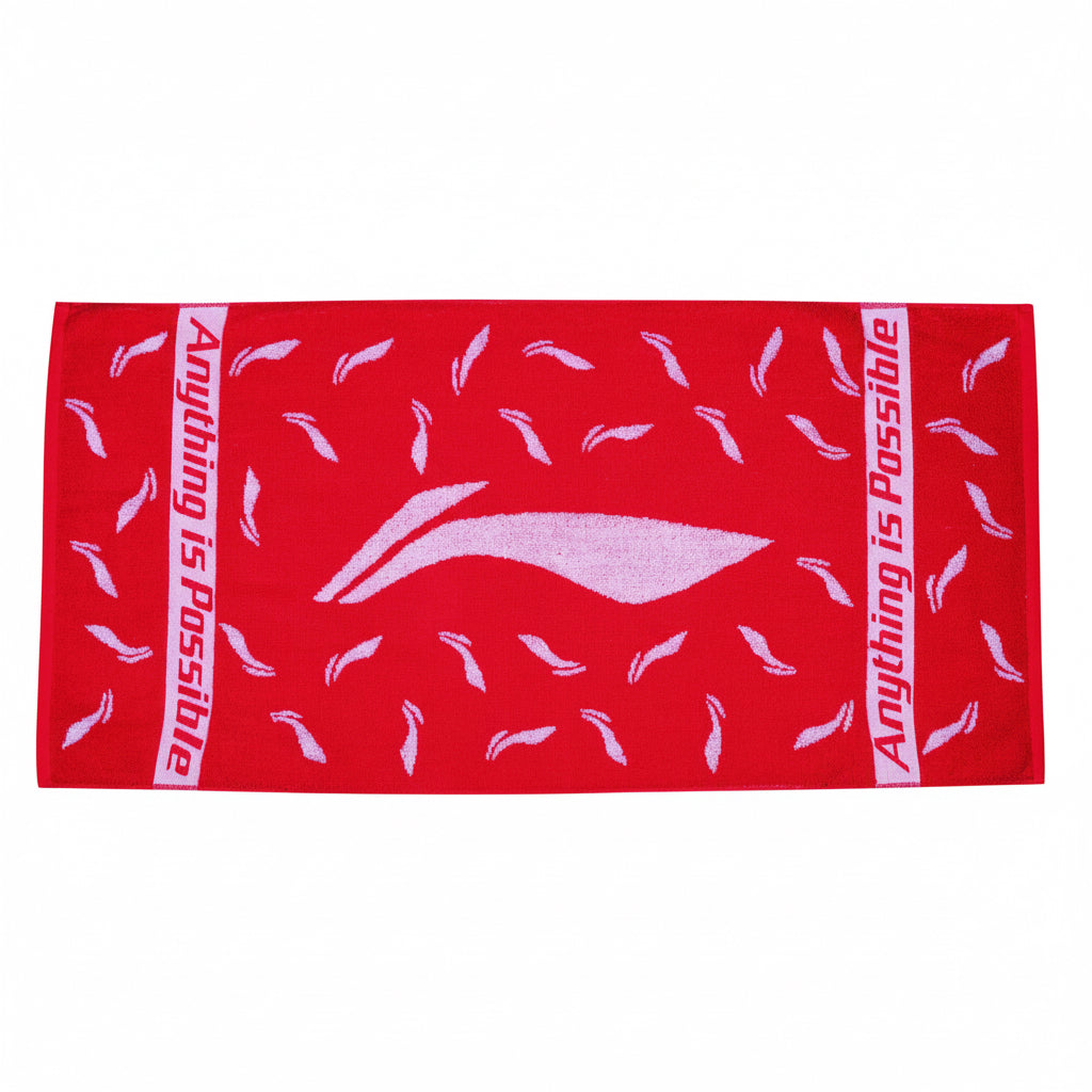 ASCIUGAMANO SPORTIVO CON LOGO ROSSO/BIANCO - AMJM034-1/AMJM034-2