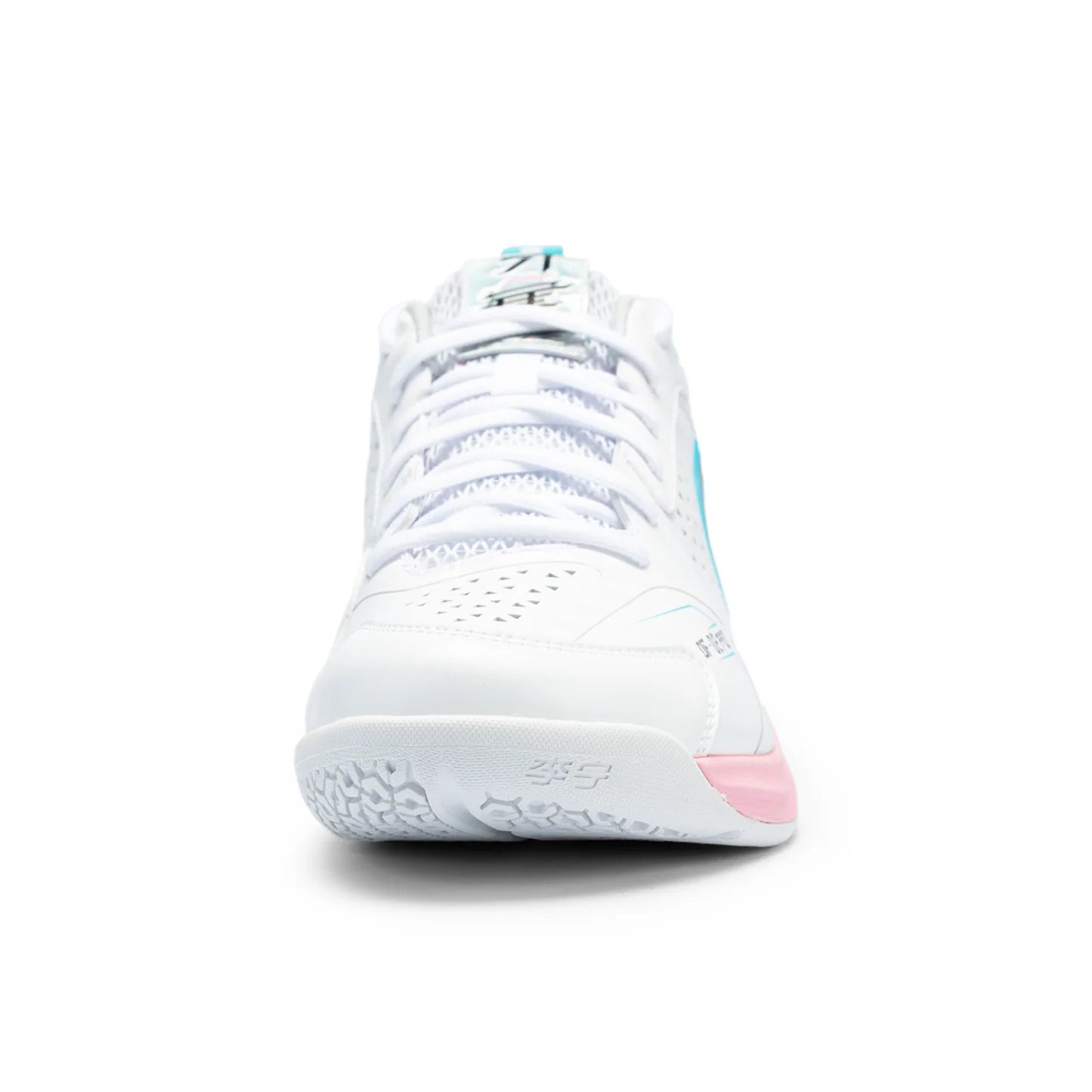 SCARPA DA BADMINTON UNISEX “BLADE II PRO” BIANCO/ROSA/AZZURRO CHIARO – AYZV001-2