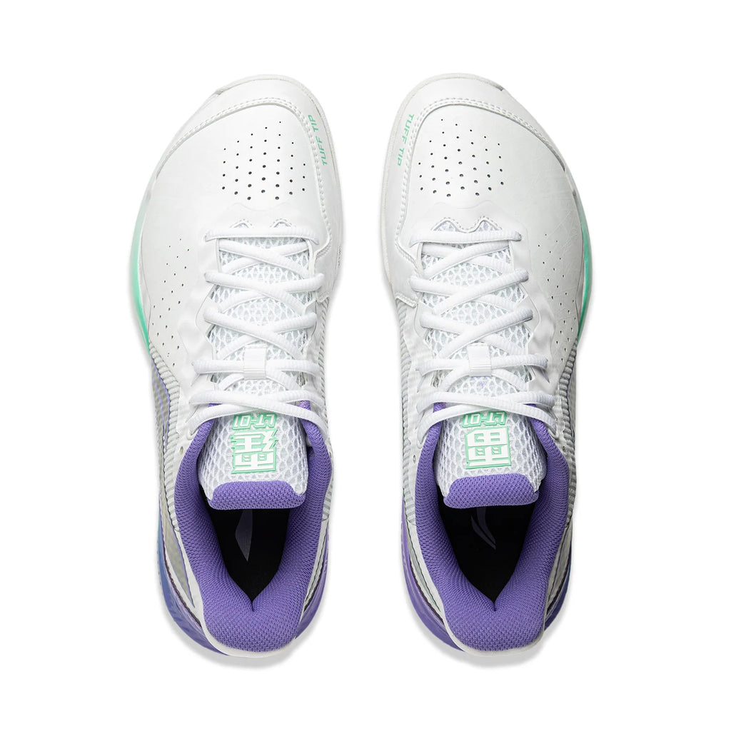 SCARPA DA BADMINTON UNISEX DONNER 2 – BIANCO/VIOLA – AYZU015-1